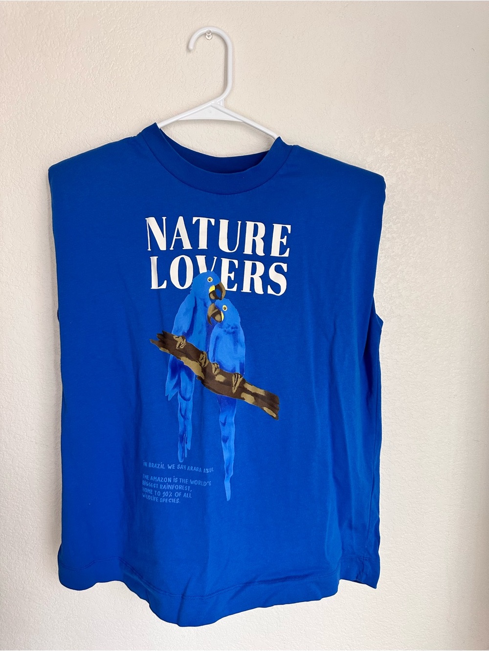FARM Rio Nature Lovers Blue Graphic Muscle Tee - Women